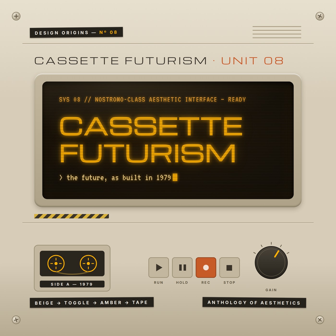 Cassette Futurism — Anthology of Aesthetics poster No. 08